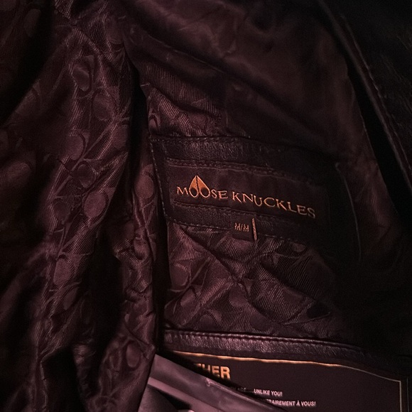NWT Moose Knuckles Good Collection Leather Jacket๐๐๐ - Picture 13 of 14